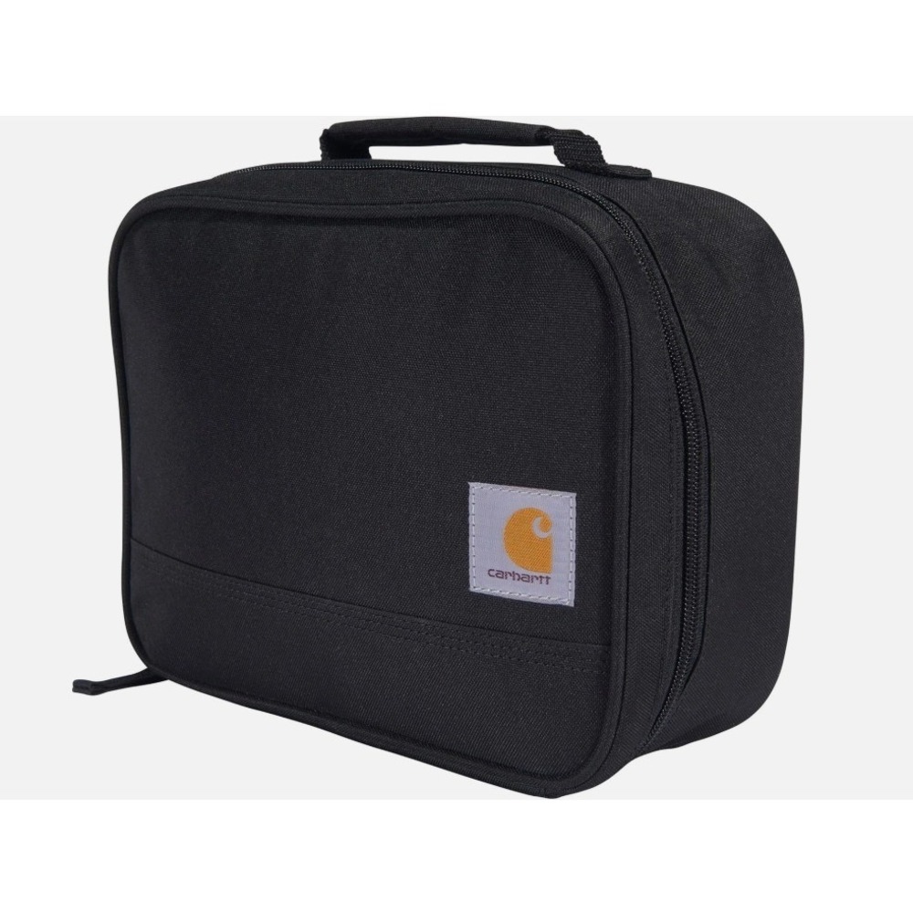NWT Carhartt Black Insulated Lunch Box 4 Can Cooler Bag Durable Water Repellent